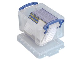 Really Useful Boxes visitekaarthouder 0 33 L transparant