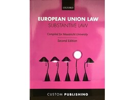 European Union Law  Substantive Law PAPERBACK - bestelbaar zolang de voorraad strekt