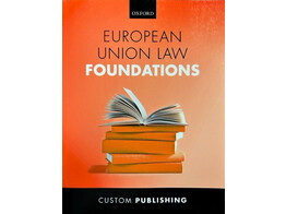 Foundations of the European Union CUSTOM 2020-2021 PIL