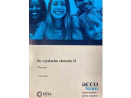 Analytische chemie II - Theorie MBC35b